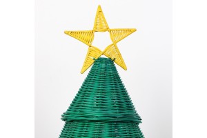 Dekoratif Rattan Yılbaşı Ağacı Masa Lambası
