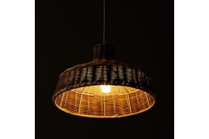 Merve İkili Rattan Sarkıt Lamba Seti