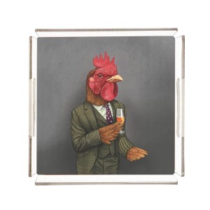 Mr. Treadfowl Pleksi Tepsi - PT2101 - 25x25cm