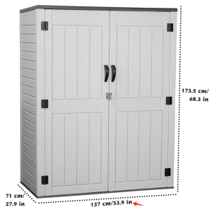 Metal Raflı Bahçe Depolama Dolabı