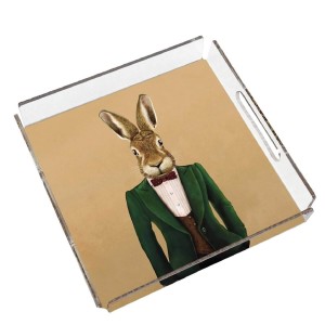 Mr. Rabbit Pleksi Tepsi - PT2103 - 25x25cm