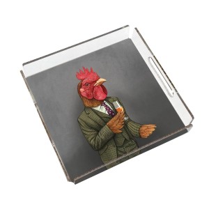 Mr. Treadfowl Pleksi Tepsi - PT2101 - 25x25cm