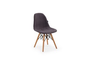 EOS-V Pad Kumaş Döşemeli, Dekoratif Metal Süslemeli Ahşap Ayaklı Sandalye