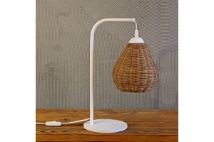 Koza Rattan Masa Lambası