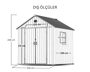 Divona Bahçe Depolama Evi XL