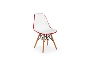 Eos-V Dekoratif Metal Detaylı ve Ahşap Bacaklı Çift Renk Sandalye
