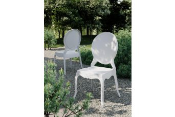 Helena Oval Sırt Çerçeveli Modern Bahçe Sandalyesi