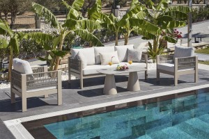 Toscana Alüminyum Bahçe Oturma Grubu (3+1+1+Seramik Sehpa)