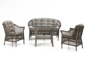 Dove Rattan İkili Bahçe Takımı - Gri