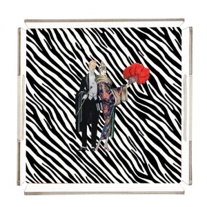 Best Couple Pleksi Tepsi - PT2107 - 25x25cm