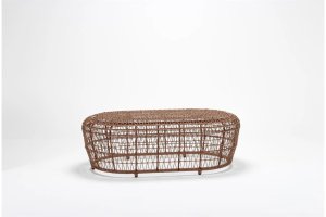 Clover Rattan Sehpa