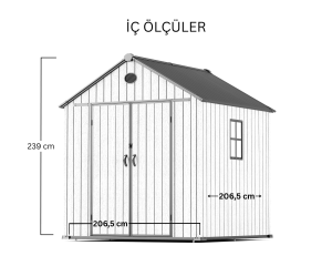 Divona Bahçe Depolama Evi XL