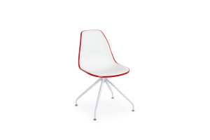 EOS-ZWP İki Renkli ve Metal Beyaz Boyalı Ayaklı Sandalye