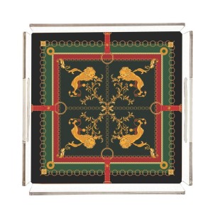 Figüratif Aslan Pleksi Tepsi - PT2109 - 25x25cm