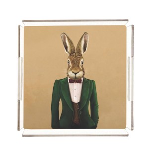 Mr. Rabbit Pleksi Tepsi - PT2103 - 25x25cm