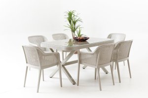 Saka Bahçe Masa Sandalye Takımı (6 Kişilik)