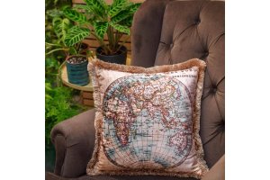 EY118 - Dünya Haritası Yastık